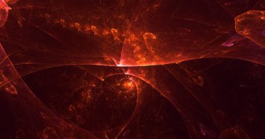 Soyut çok renkli fraktal ışık arkaplanı 3B görüntüleme