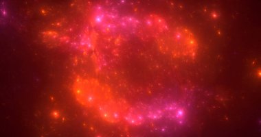 Soyut çok renkli fraktal ışık arkaplanı 3B görüntüleme