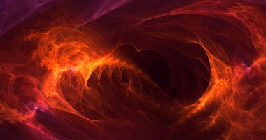 Soyut çok renkli fraktal ışık arkaplanı 3B görüntüleme