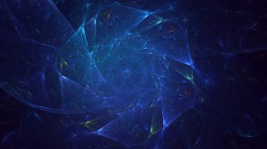 Soyut çok renkli fraktal ışık arkaplanı 3B görüntüleme