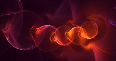 3D, soyut çok renkli teknoloji fraktal ışık arkaplanı oluşturuluyor