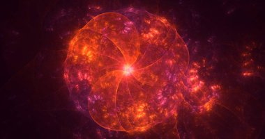 3B soyut yuvarlak ışık arkaplanı oluşturma