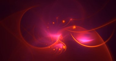 3B soyut renkli fraktal ışık arkaplanı oluşturma