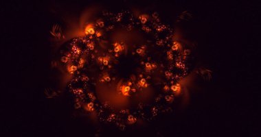 Soyut çember ışık arkaplanı oluşturuluyor