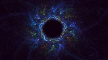 Soyut çember ışık arkaplanı oluşturuluyor