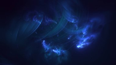 Soyut çok renkli fraktal ışık arkaplanı 3B görüntüleme