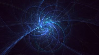 Soyut çok renkli fraktal ışık arkaplanı 3B görüntüleme