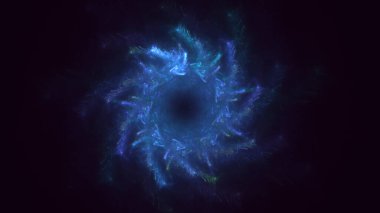 Soyut çember ışık arkaplanı oluşturuluyor