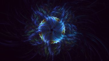 Soyut çember ışık arkaplanı oluşturuluyor