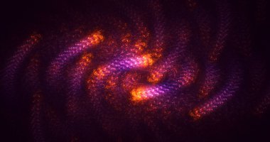 Soyut çok renkli fraktal ışık arkaplanı 3B görüntüleme