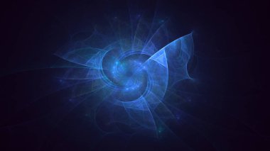 3B soyut renkli fraktal ışık arkaplanı oluşturma