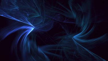 3B soyut renkli fraktal ışık arkaplanı oluşturma