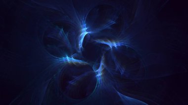 3B soyut renkli fraktal ışık arkaplanı oluşturma