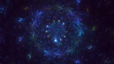 Soyut çember ışık arkaplanı oluşturuluyor