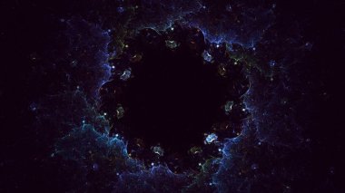 3B soyut yuvarlak ışık arkaplanı oluşturma