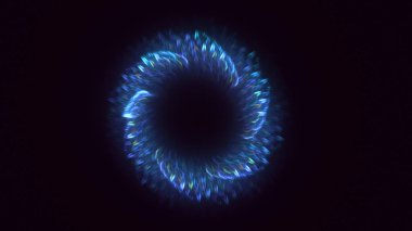 3B soyut yuvarlak ışık arkaplanı oluşturma