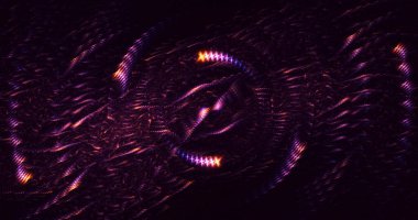 3B soyut yuvarlak ışık arkaplanı oluşturma