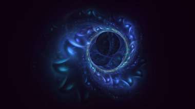 3B soyut renkli fraktal ışık arkaplanı oluşturma