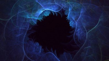 3B soyut renkli fraktal ışık arkaplanı oluşturma