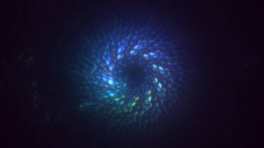 Soyut çember ışık arkaplanı oluşturuluyor