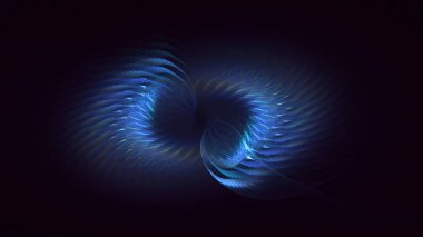 3B soyut renkli fraktal ışık arkaplanı oluşturma