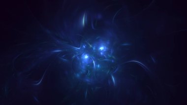 3B soyut renkli fraktal ışık arkaplanı oluşturma