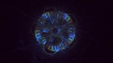 Soyut çember ışık arkaplanı oluşturuluyor