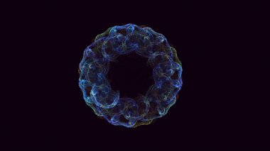 Soyut çember ışık arkaplanı oluşturuluyor