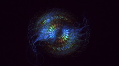 Soyut çember ışık arkaplanı oluşturuluyor