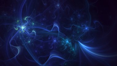 3B soyut renkli fraktal ışık arkaplanı oluşturma