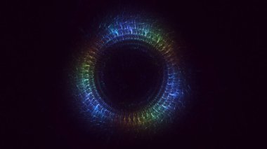 Soyut çember ışık arkaplanı oluşturuluyor