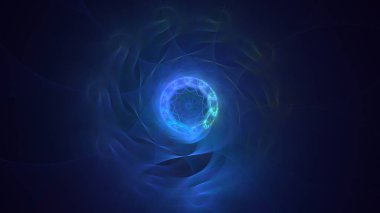 Soyut çember ışık arkaplanı oluşturuluyor