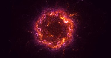 Soyut çember ışık arkaplanı oluşturuluyor