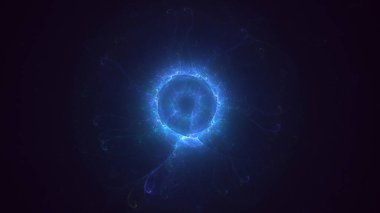 Soyut çember ışık arkaplanı oluşturuluyor