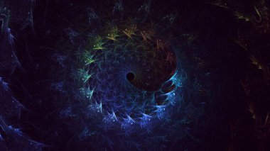 Soyut çember ışık arkaplanı oluşturuluyor