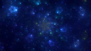 Soyut çok renkli fraktal ışık arkaplanı 3B görüntüleme