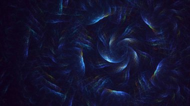 Soyut çok renkli fraktal ışık arkaplanı 3B görüntüleme