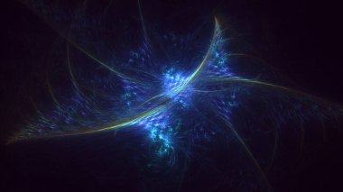 Soyut çok renkli fraktal ışık arkaplanı 3B görüntüleme