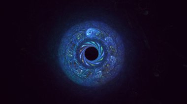 3B soyut yuvarlak ışık arkaplanı oluşturma