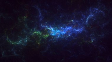 3B soyut renkli fraktal ışık arkaplanı oluşturma