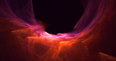 3B soyut renkli fraktal ışık arkaplanı oluşturma