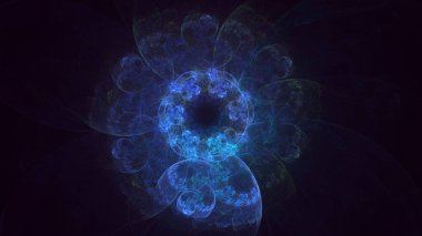 3B soyut yuvarlak ışık arkaplanı oluşturma