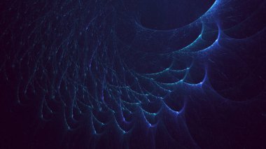 Soyut çok renkli fraktal ışık arkaplanı 3B görüntüleme