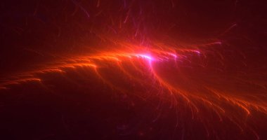 Soyut çok renkli fraktal ışık arkaplanı 3B görüntüleme