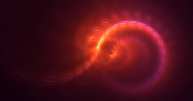 Soyut çok renkli fraktal ışık arkaplanı 3B görüntüleme