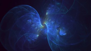 Soyut çok renkli fraktal ışık arkaplanı 3B görüntüleme