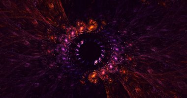 3B soyut yuvarlak ışık arkaplanı oluşturma