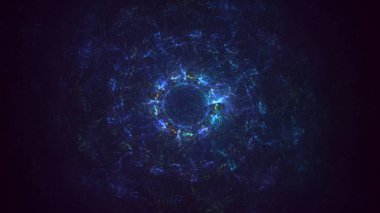 3B soyut yuvarlak ışık arkaplanı oluşturma