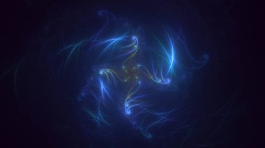 3B soyut renkli fraktal ışık arkaplanı oluşturma