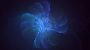 3B soyut renkli fraktal ışık arkaplanı oluşturma